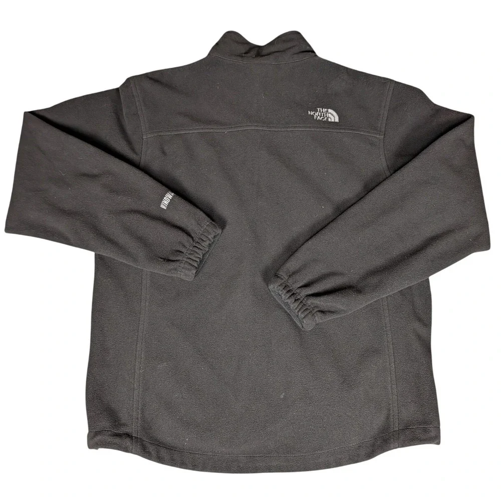 The North Face WindWall Fleece Jacket Full Zip Black Mens Outdoor Hiking‎ Layer